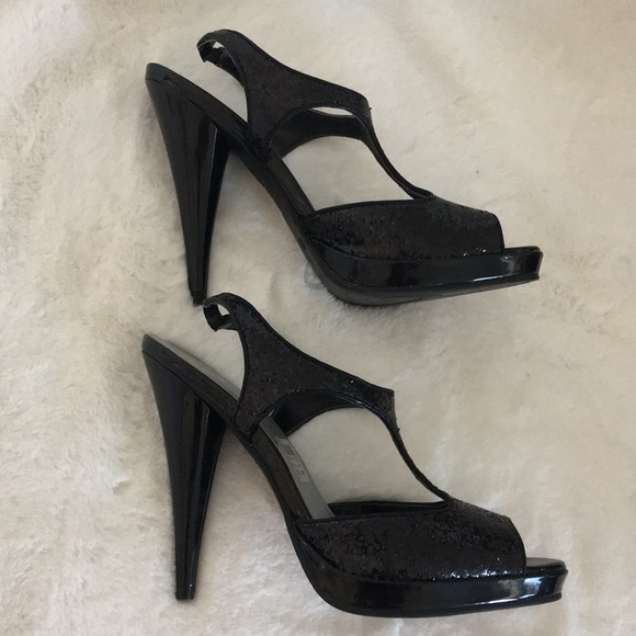 Black glitter heels - Picture 4 of 7